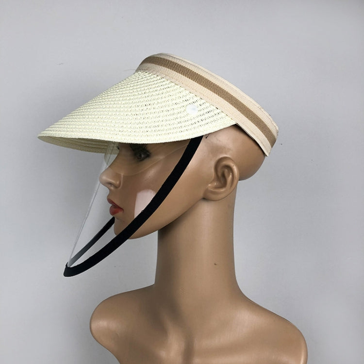 Anti-Saliva Splash Anti-Spitting Anti-Fog Anti-Oil Protective Cap Mask Removable Face Shield Empty Top Sun Hat, Size:Adult