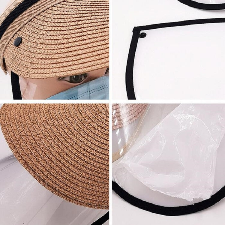 Anti-Saliva Splash Anti-Spitting Anti-Fog Anti-Oil Protective Cap Mask Removable Face Shield Empty Top Sun Hat, Size:Adult