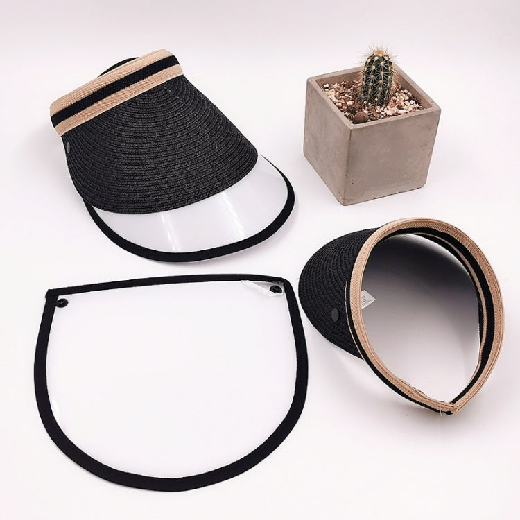Anti-Saliva Splash Anti-Spitting Anti-Fog Anti-Oil Protective Cap Mask Removable Face Shield Empty Top Sun Hat, Size:Children