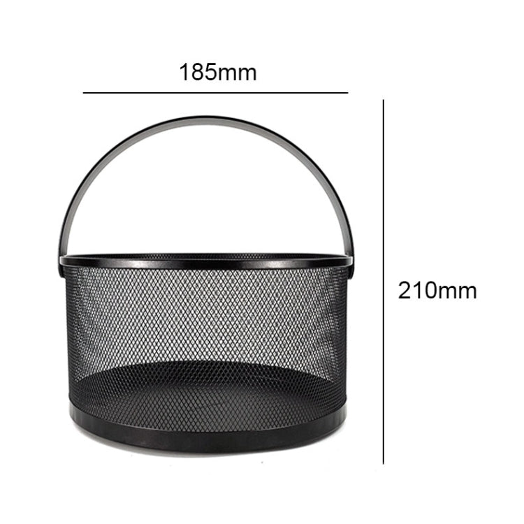 Portable Wrought Iron Kitchen Sundries Storage Basket Fruit And Vegetable Drain Basket, Specification: Small