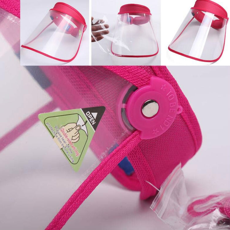 4 PCS Anti-Saliva Splash Anti-Spitting Anti-Fog Anti-Oil Protective Cap Empty Top Hat Mask Removable Face Shield
