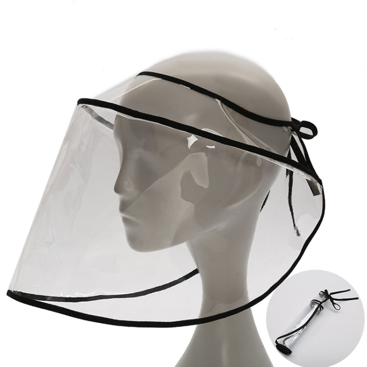 4 PCS Anti-Saliva Splash Anti-Spitting Anti-Fog Anti-Oil Face Shield(Black)