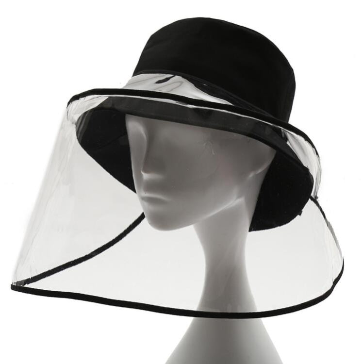 4 PCS Anti-Saliva Splash Anti-Spitting Anti-Fog Anti-Oil Face Shield(Black)