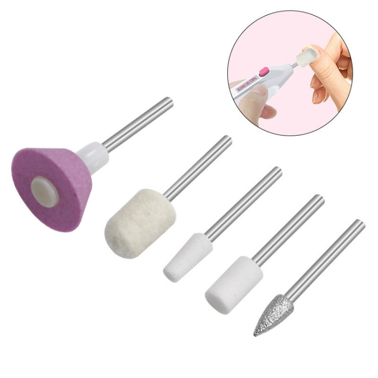 10 Sets Ceramic Nail Polisher Electric Nail Polisher Nail Repair and Beauty Replacement Accessories