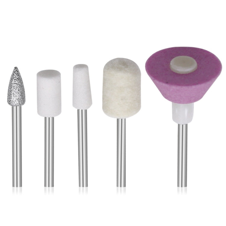 10 Sets Ceramic Nail Polisher Electric Nail Polisher Nail Repair and Beauty Replacement Accessories