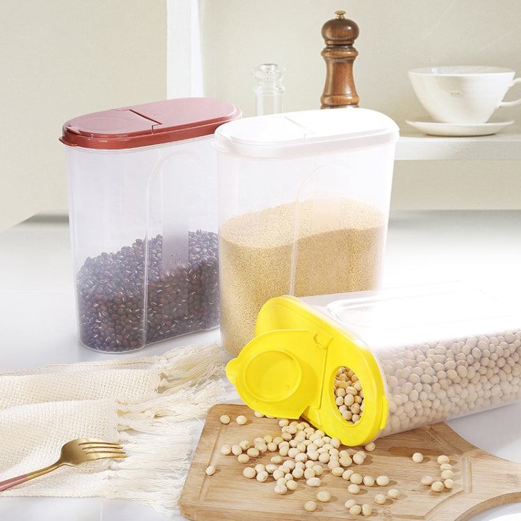 4 PCS Kitchen Storage Tank Food Transparent Storage Box Insectproof Rice Bucket Random Color Delivery