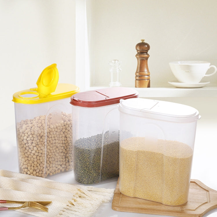 4 PCS Kitchen Storage Tank Food Transparent Storage Box Insectproof Rice Bucket Random Color Delivery