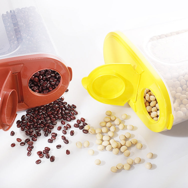 4 PCS Kitchen Storage Tank Food Transparent Storage Box Insectproof Rice Bucket Random Color Delivery