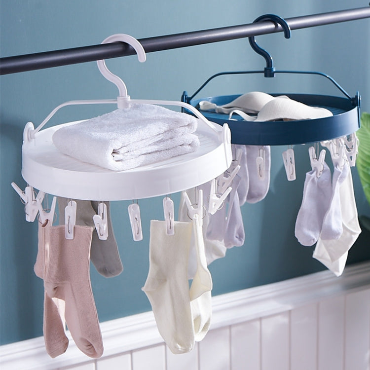 Sock Clip Round Drying Rack Folding Plastic Long Clothespin
