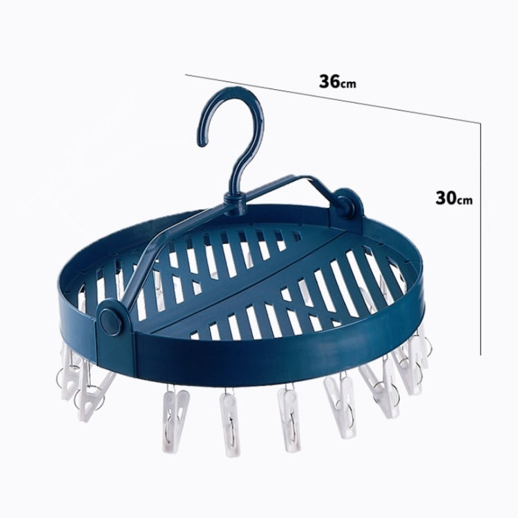 Sock Clip Round Drying Rack Folding Plastic Long Clothespin