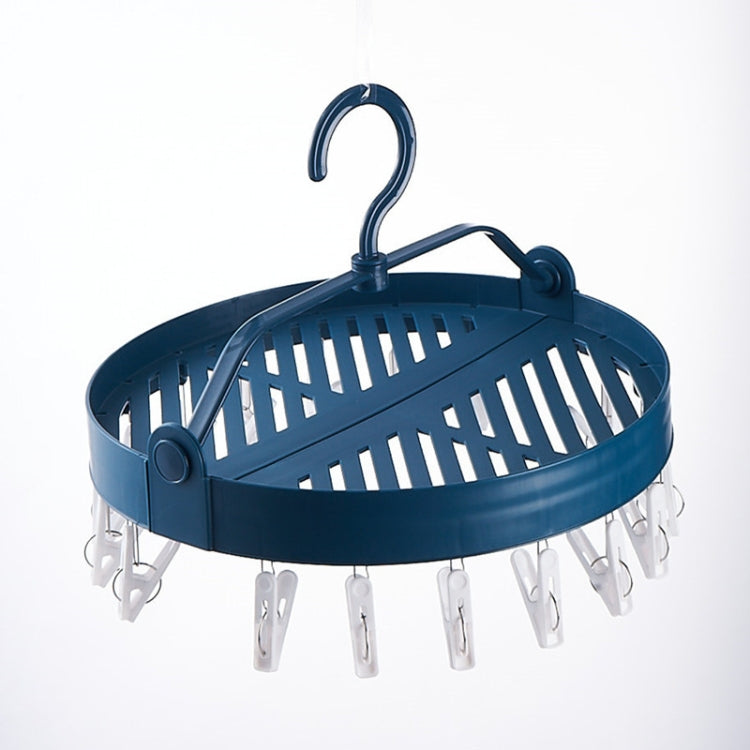 Sock Clip Round Drying Rack Folding Plastic Long Clothespin
