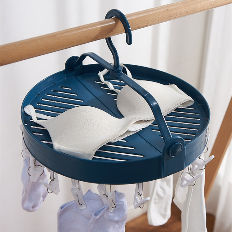Sock Clip Round Drying Rack Folding Plastic Long Clothespin