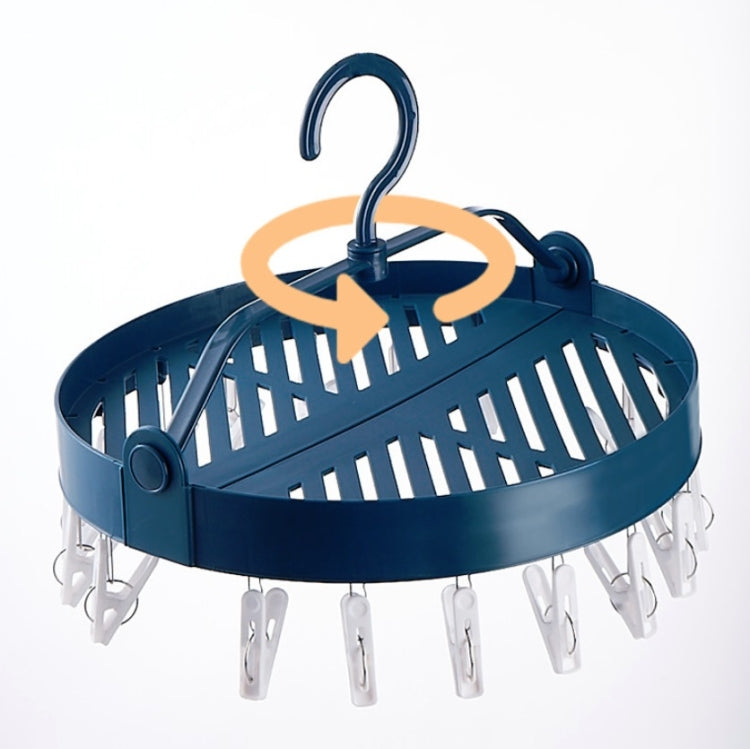 Sock Clip Round Drying Rack Folding Plastic Long Clothespin
