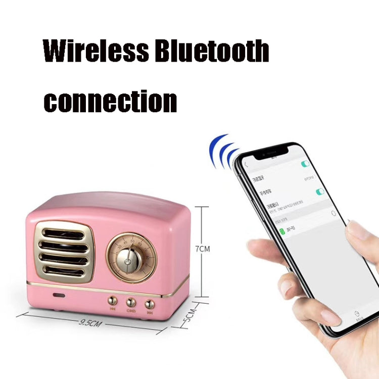 HM11 Retro Radio Mini Bluetooth Speaker Outdoor Portable Card Mobile Phone Computer Bluetooth Audio