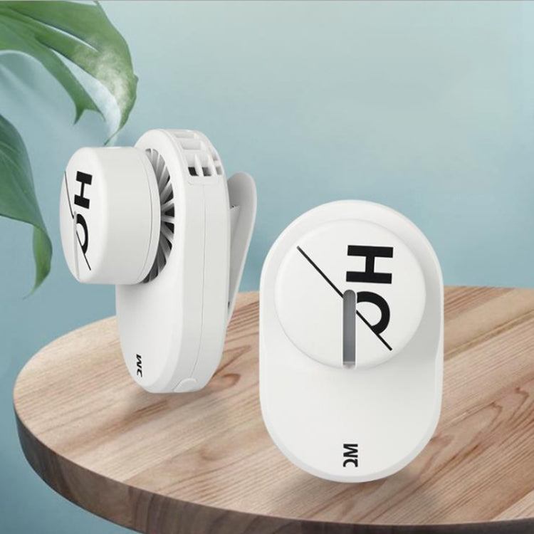 Letter Spray Fan USB Charging Hanging Neck Humidification Portable Moisturizing Spray Outdoor Sports Lazy Fan(White)