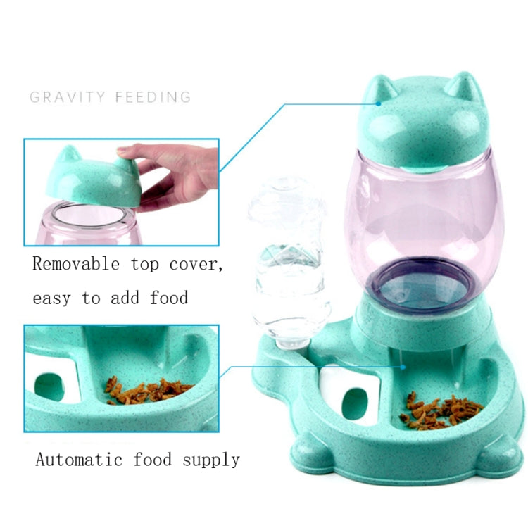 Pet Bottled Grain Storage Bucket Automatic Drinking Water Feeder