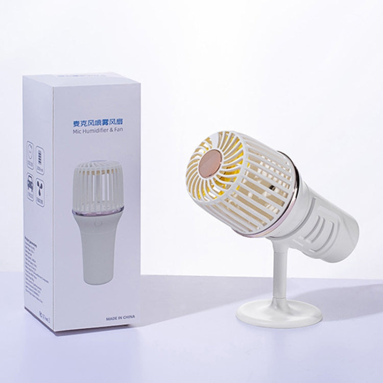 Simple Microphone USB Handheld Spray Moisturizing Fan