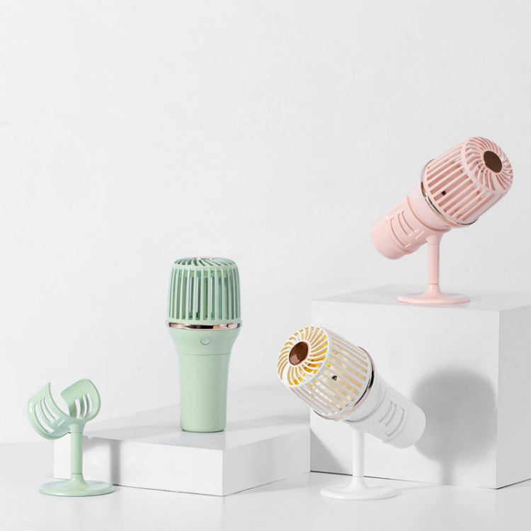 Simple Microphone USB Handheld Spray Moisturizing Fan