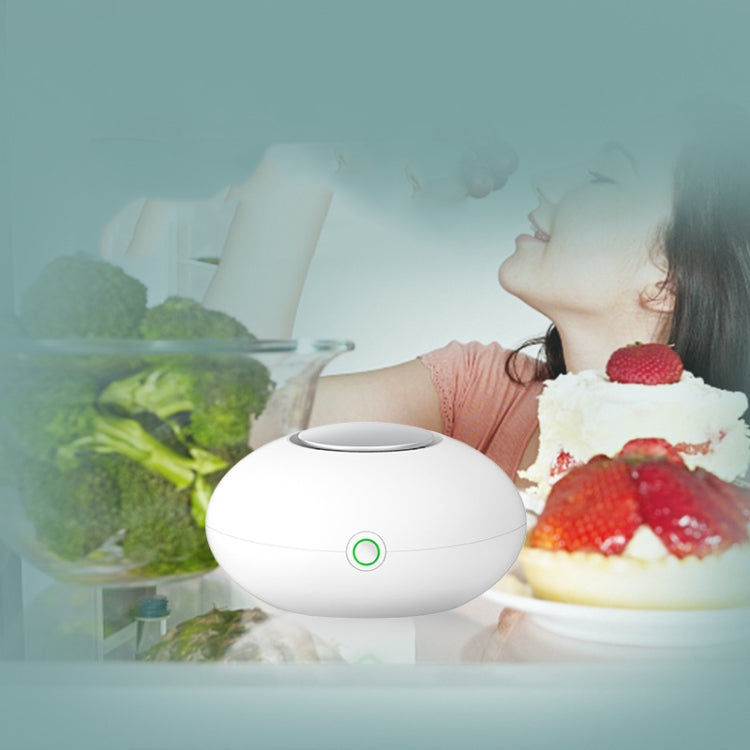 Portable Ozone Sterilization Machine Household Clothes Shoes Cabinet Refrigerator Remove Formaldehyde Odor Air Purifier(White)