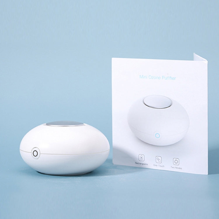 Portable Ozone Sterilization Machine Household Clothes Shoes Cabinet Refrigerator Remove Formaldehyde Odor Air Purifier(White)