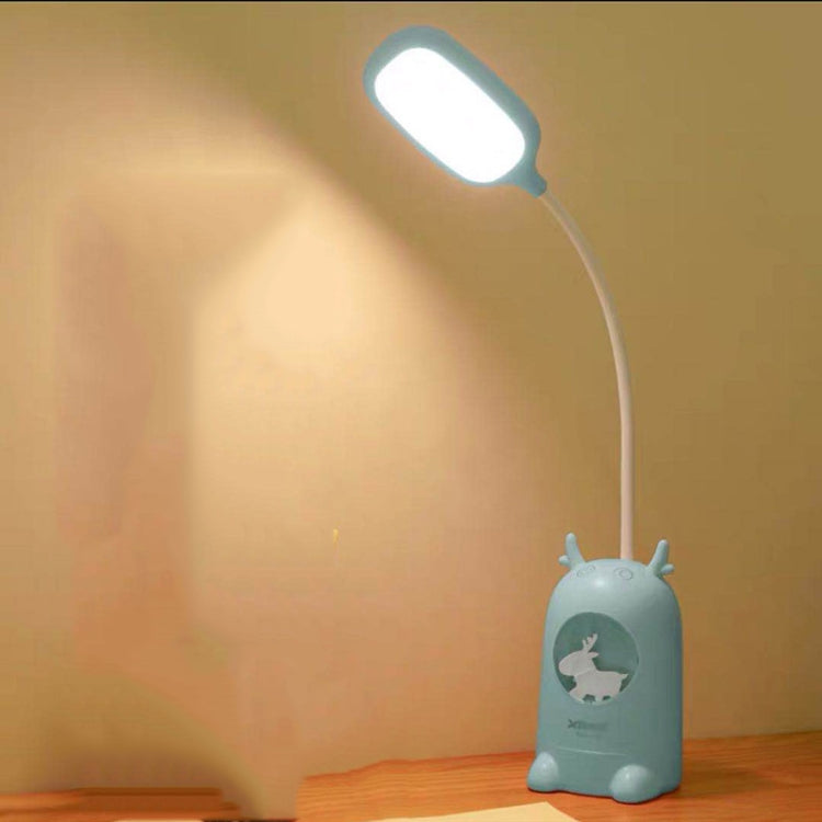 Colorful Gradient Eye Protection Night Light Students Put Pen Holder Desk Reading LED Deer Desk Lamp