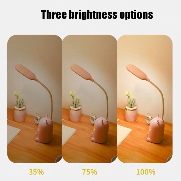 Colorful Gradient Eye Protection Night Light Students Put Pen Holder Desk Reading LED Deer Desk Lamp