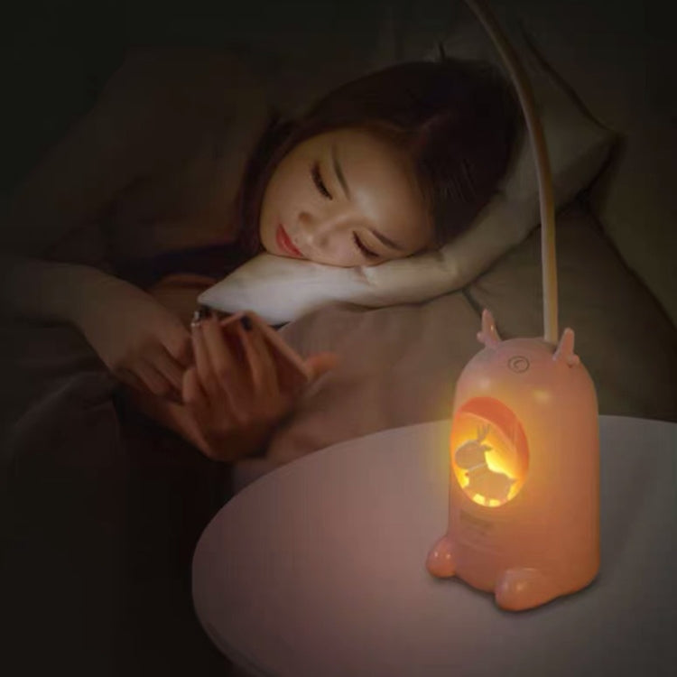 Colorful Gradient Eye Protection Night Light Students Put Pen Holder Desk Reading LED Deer Desk Lamp