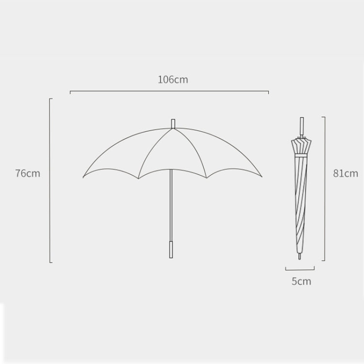 Creative Rounded Flower-shaped Long-handled Straight Umbrella Sunscree Anti-UV Sun Umbrella(Pink)