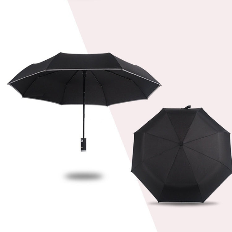 Umbrella Smart Black Technology Multifunctional Creative Automatic Folding Umbrella with LED Light Reflector
