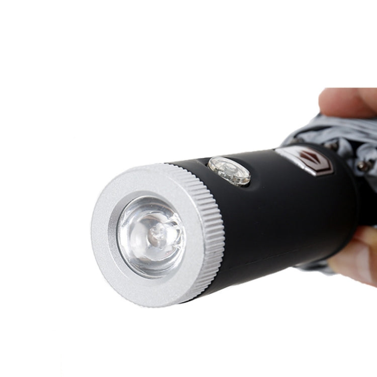 Umbrella Smart Black Technology Multifunctional Creative Automatic Folding Umbrella with LED Light Reflector