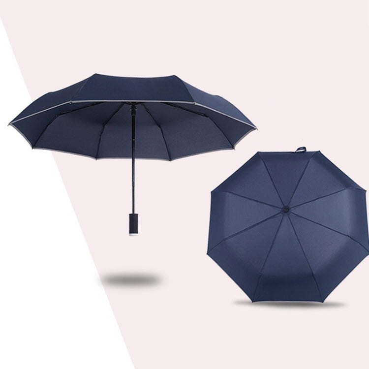 Umbrella Smart Black Technology Multifunctional Creative Automatic Folding Umbrella with LED Light Reflector