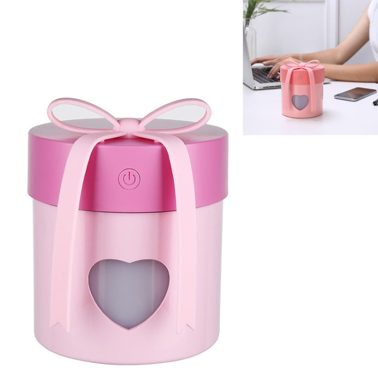 Creative Gift Box Style Air Humidifier USB Three-in-one Multifunctional Air Humidifier with Night Light