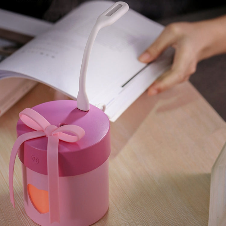 Creative Gift Box Style Air Humidifier USB Three-in-one Multifunctional Air Humidifier with Night Light