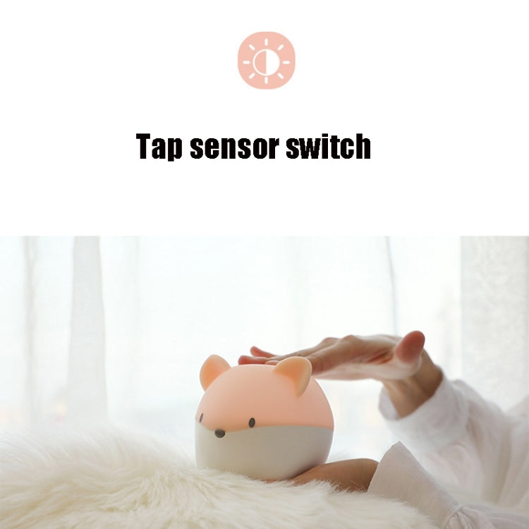 Naughty Mouse Fun LED Night Light USB Silicone Timing Sensor Light