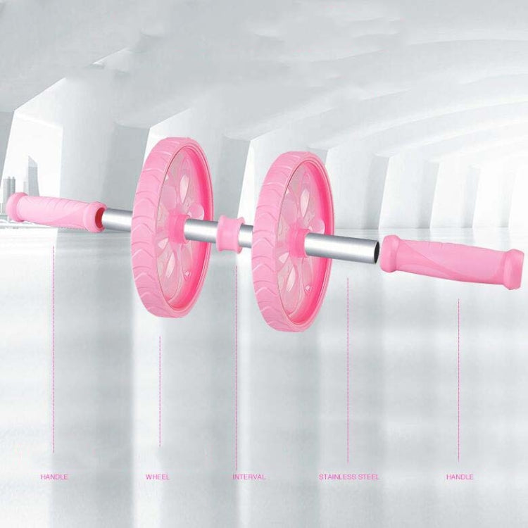 PP Material Abdominal Wheel Household Multifunctional Sports Roller Fitness Equipment(Pink)