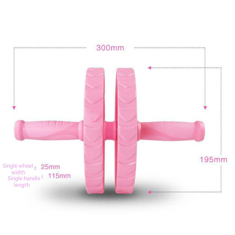 PP Material Abdominal Wheel Household Multifunctional Sports Roller Fitness Equipment(Pink)