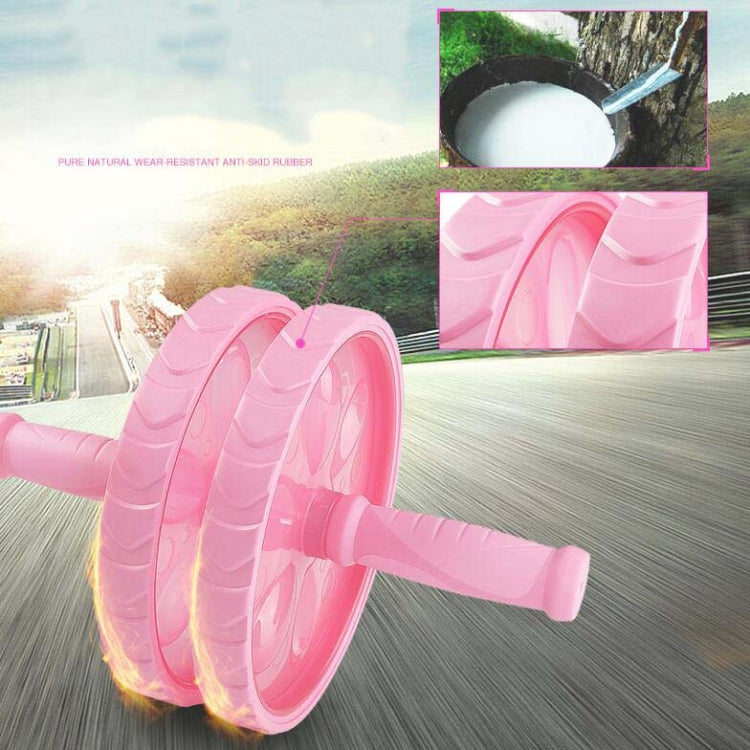 PP Material Abdominal Wheel Household Multifunctional Sports Roller Fitness Equipment(Pink)
