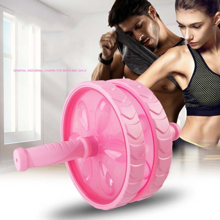 PP Material Abdominal Wheel Household Multifunctional Sports Roller Fitness Equipment(Pink)