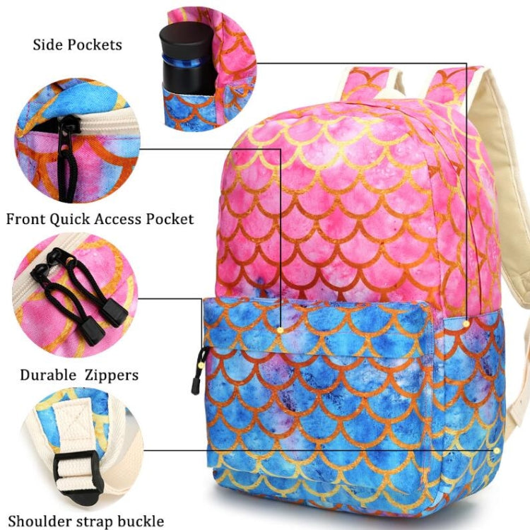 3 in 1 Children Backpack Schoolbag + Meal Bag + Pencil Case, Size: 16 inch(D7-16)