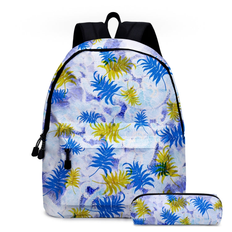 2 in 1 Tie-dye Series Backpack Children Schoolbags Pencil Bags, Size: 16 inches