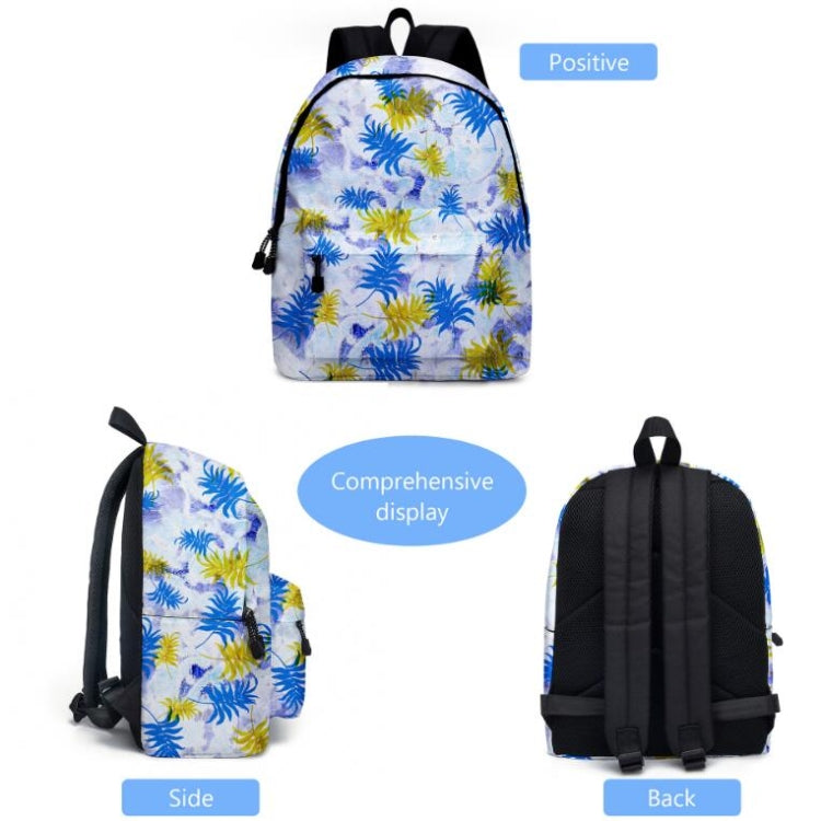 2 in 1 Tie-dye Series Backpack Children Schoolbags Pencil Bags, Size: 16 inches