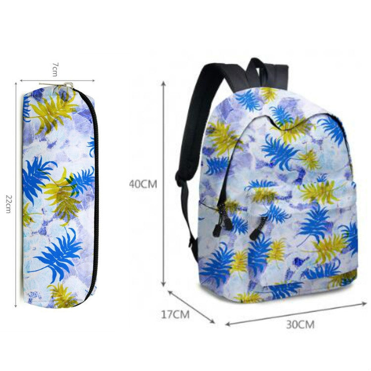 2 in 1 Tie-dye Series Backpack Children Schoolbags Pencil Bags, Size: 16 inches