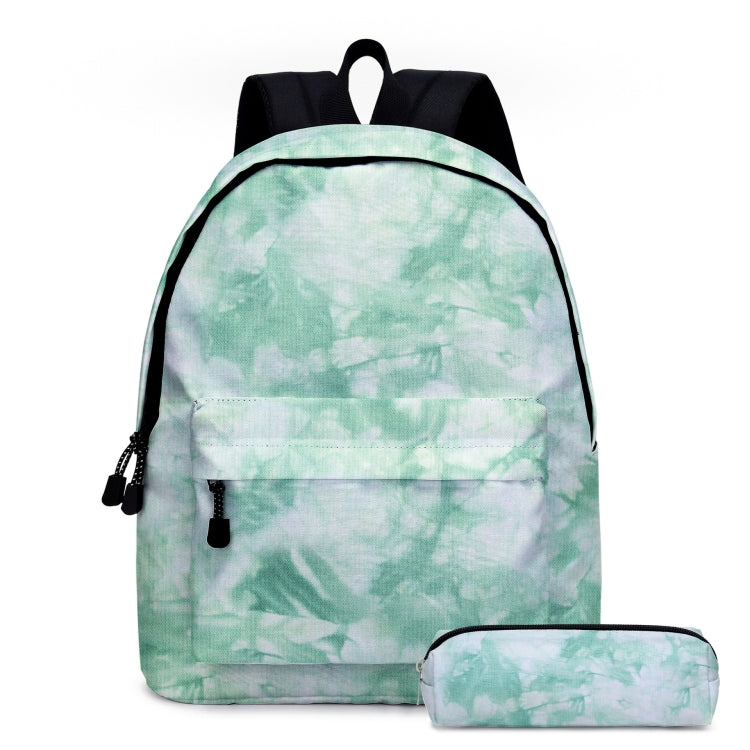 2 in 1 Tie-dye Series Backpack Children Schoolbags Pencil Bags, Size: 16 inches