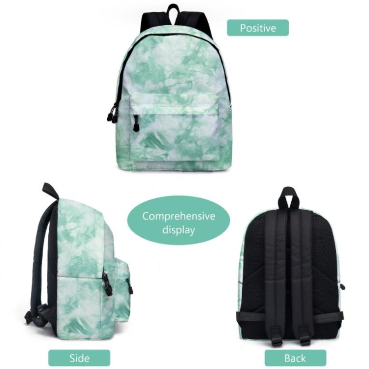 2 in 1 Tie-dye Series Backpack Children Schoolbags Pencil Bags, Size: 16 inches