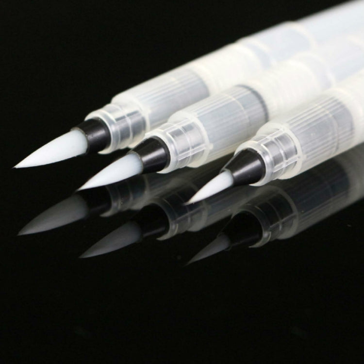 10 PCS Medium Pointed Soft Brush Solid Watercolor Painting Fountain Pen Nylon Water Storage Pen