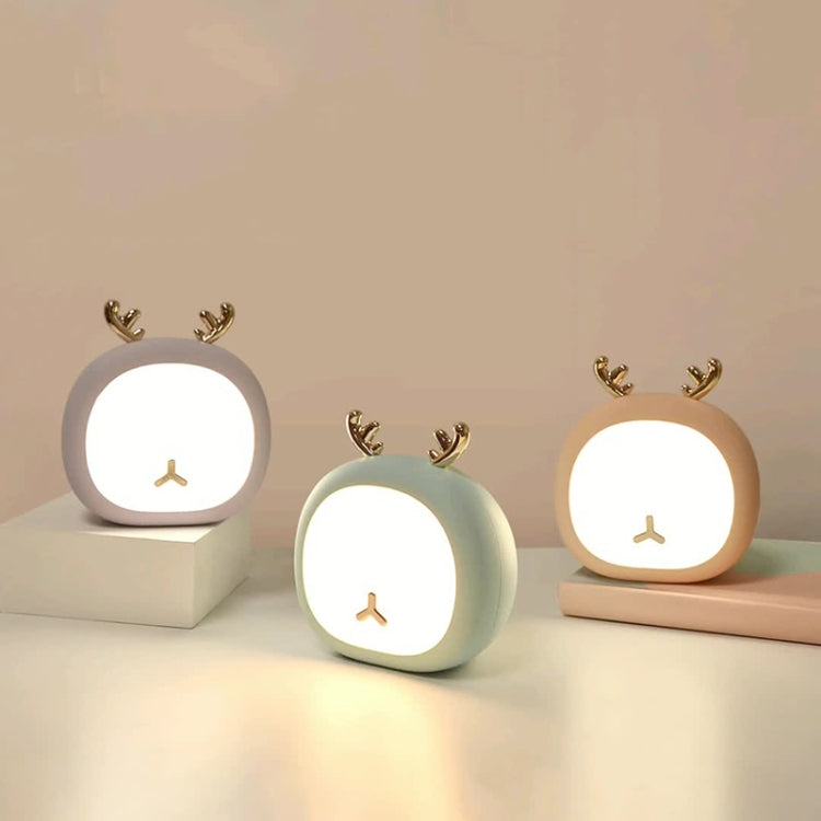 Creative Multifunctional USB Charging Reading Lamp Bedside Soft Night Light, Style:Deer(Pink)