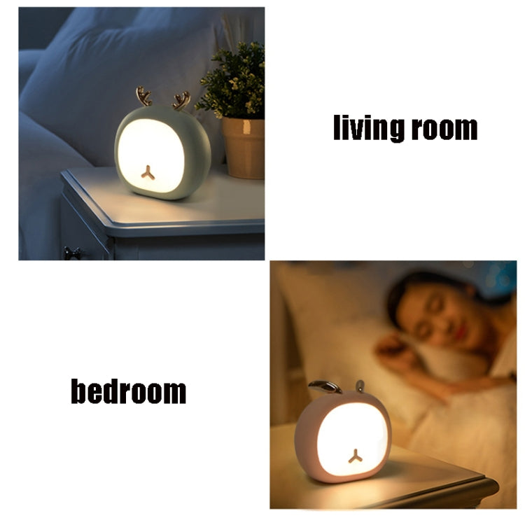 Creative Multifunctional USB Charging Reading Lamp Bedside Soft Night Light, Style:Deer(Pink)