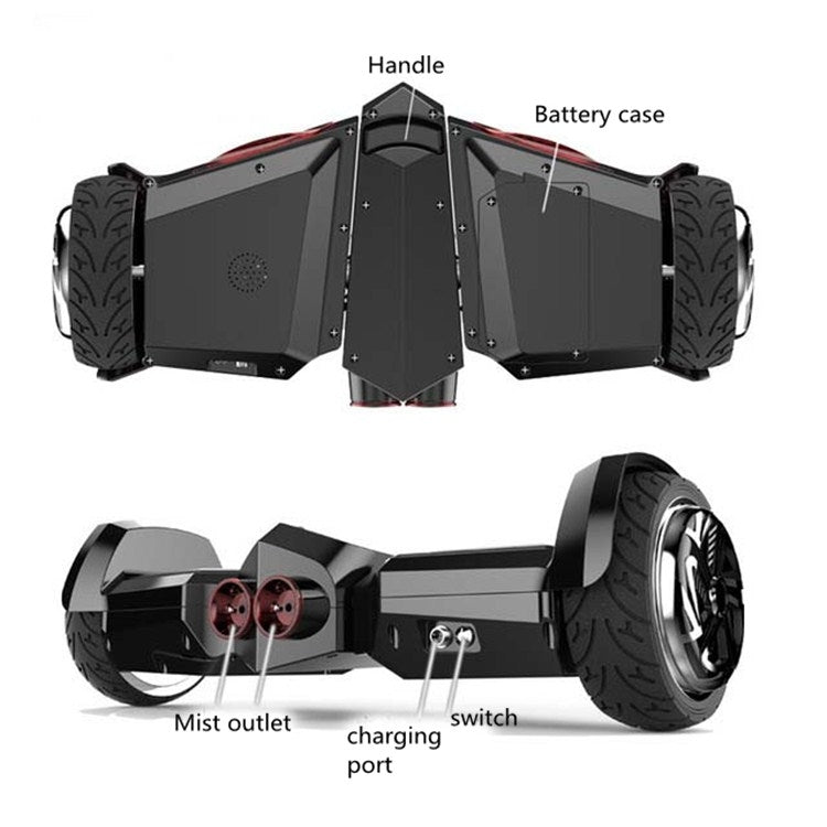 36V Airplane Shape Adult Children Electric Balance Scooter with  Steam Jet And Bluetooth Speaker