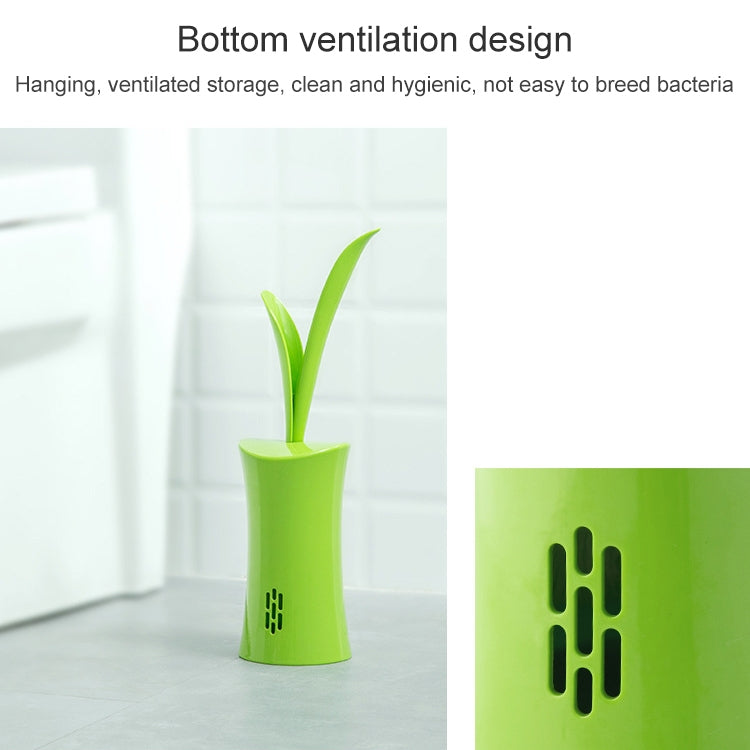 Creative Grass Shape Toilet Brush Bathroom Long Handle Toilet Brush