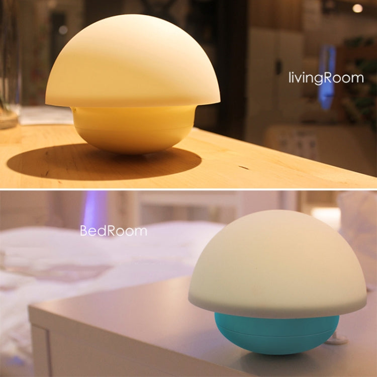 USB Tumbler Bedside Feeding Intelligent Touch Adjustment Mushroom Atmosphere Night Light(Yellow)